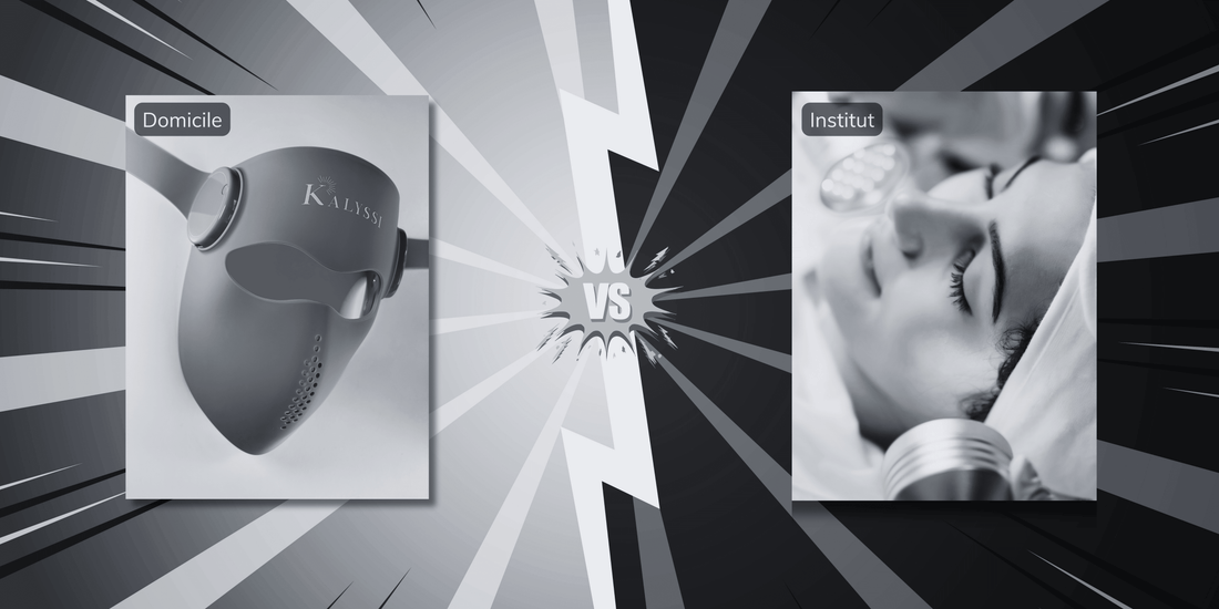 Masque LED à domicile vs institut : comparatif complet (avec repères réalistes)