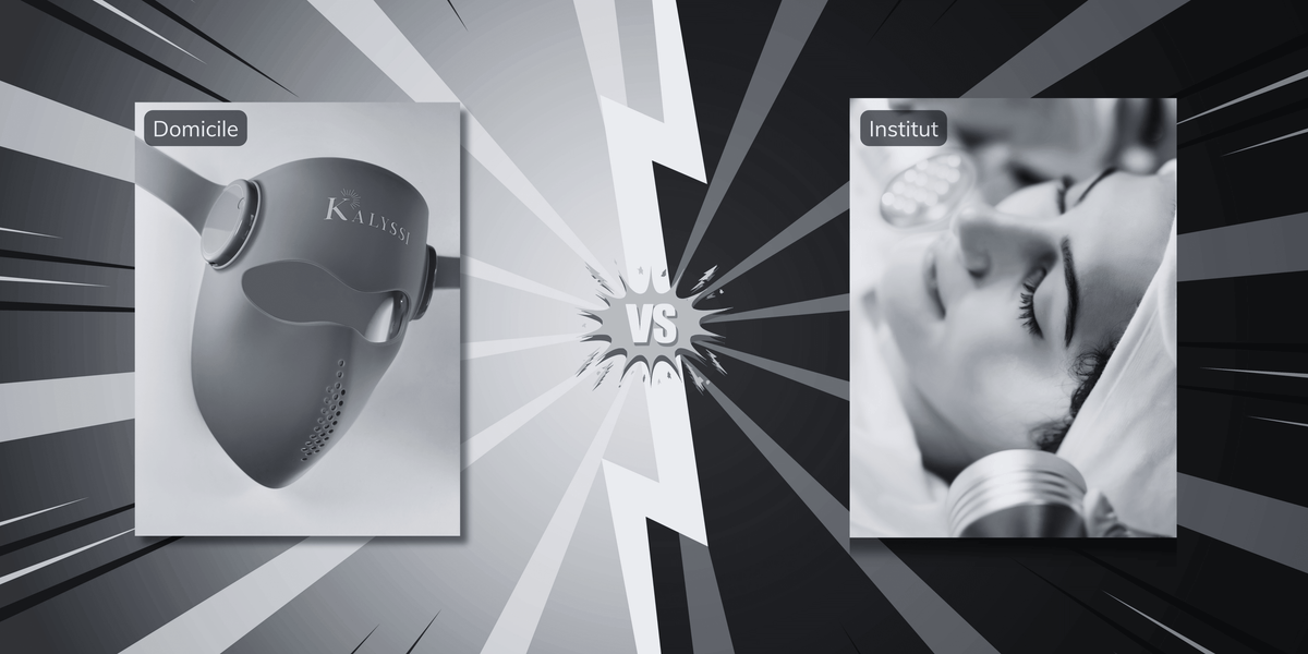 Masque LED à domicile vs institut : comparatif complet (avec repères réalistes)