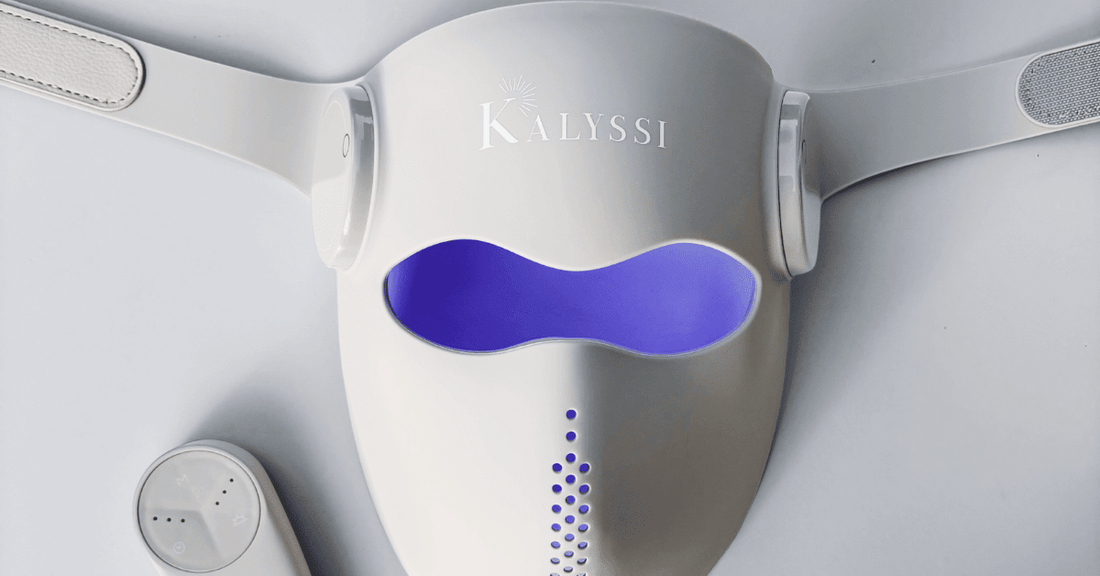 Masque LED acné : lumière bleue + infrarouge