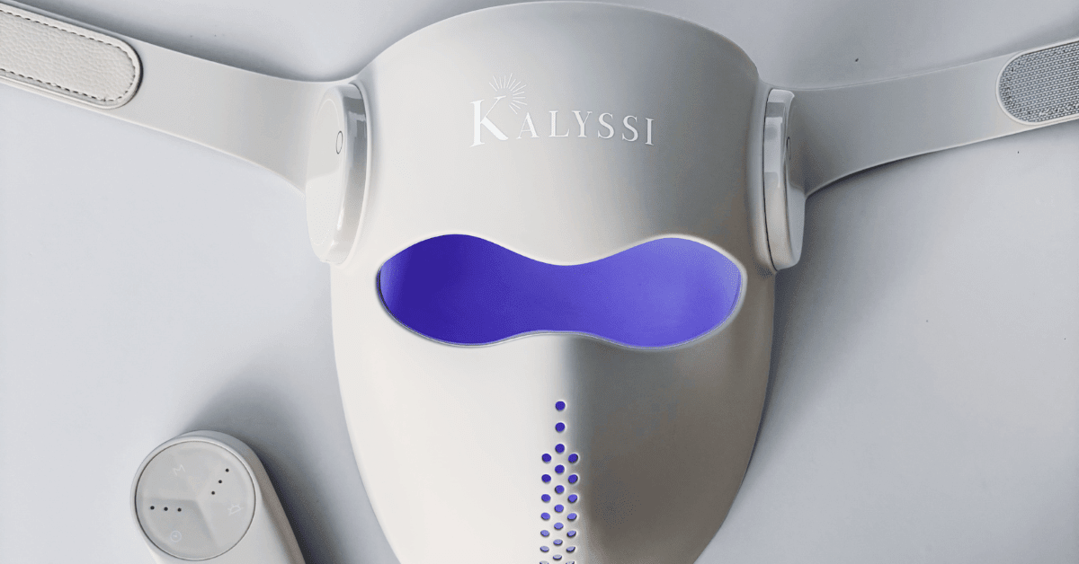 Masque LED acné : lumière bleue + infrarouge