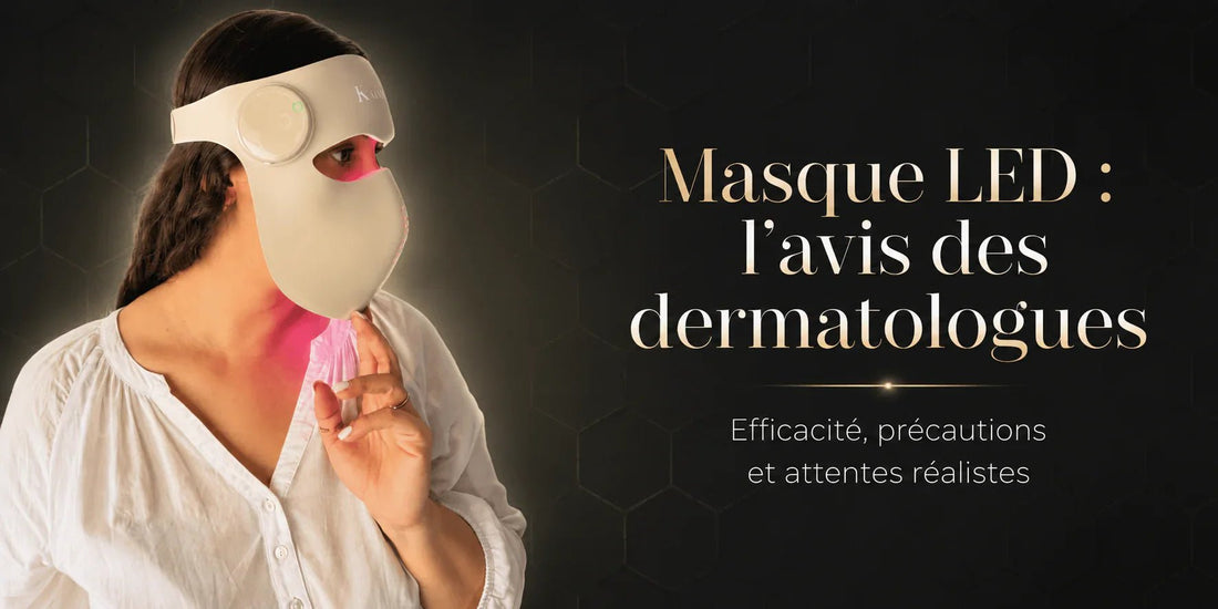 Masque LED visage Kalyssi Skin Glow PRO — avis dermatologue, photobiomodulation 630 nm à domicile