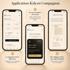 Interface de l'application Kalyssi Compagnon pour le suivi du rituel de photobiomodulation LED.