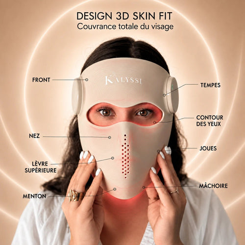 Masque LED Skin Glow PRO – Rituel guidé | Kalyssi